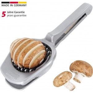 Westmark Mushroom & Egg Slicer – Heavy-Duty Aluminum Cutter with 7 Stainless Steel Blades for Even Slices, Multi-Purpose Food Slicer for Mushrooms, Eggs, Strawberries & Kiwi, Kitchen Essentials