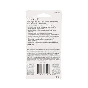 Revlon Half Jaw Cuticle Nipper, Manicure Tool for Nail Care, Hangnail Clipper, For More Precise Trims, Non-Slip Grip, Stainless Steel, 1 Count