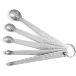 Norpro Mini Stainless Steel Measuring Spoons, Set of 5 (tad, dash, pinch, smidgen and drop), 5