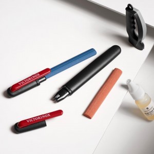 Victorinox Pocket Knife Sharpener Perfect Portable Solution for Sharpening All Your Straight Blades, Black