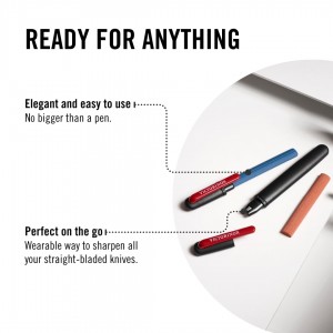 Victorinox Pocket Knife Sharpener Perfect Portable Solution for Sharpening All Your Straight Blades, Black