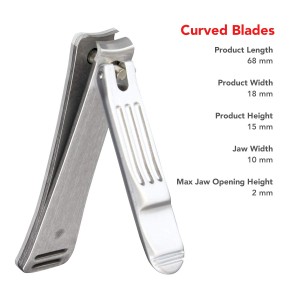 Seki Edge Nail Clippers (SS-106) - Stainless Steel Fingernail Clippers for Men & Women - Sharp Cutting Edges for Thick Nails - Professional & Home Use - Made in Japan