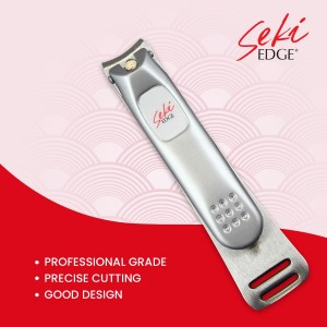 Seki Edge Nail Clippers (SS-106) - Stainless Steel Fingernail Clippers for Men & Women - Sharp Cutting Edges for Thick Nails - Professional & Home Use - Made in Japan