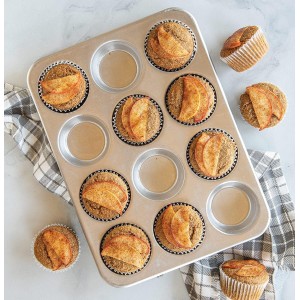 Nordic Ware Natural Aluminum Commercial Muffin Pan, 12 Cup