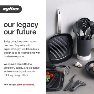 Zyliss Lock N' Lift Can Opener with Lid Lifter Magnet - Manual Opener with Locking Mechanism - Easy-to-Turn - Magnetic Can Opener - White/Gray