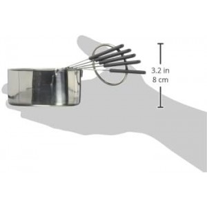 Norpro Grip-Ez Stainless Steel Measuring Cups, 5-Piece, Silver