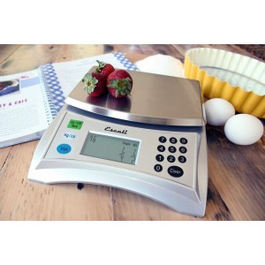 Escali Pana V136 Large Volume Measuring Kitchen/Baking/Cooking Scale, Preprogrammed With Over 150 Ingredients, LCD Digital Display, 13lb Capacity