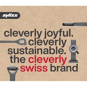 Zyliss Silicone-Tipped Tongs - Perfect for Healthy Cooking - Heat-Resistant Tongs with Ergonomic Grip - Locking Design for Kitchen Drawer Organization - Dishwasher Safe, Red