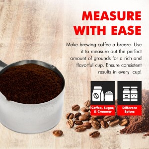 Chef Craft Select Coffee Measurer, 4 inch 2 tbsp, Stainless Steel