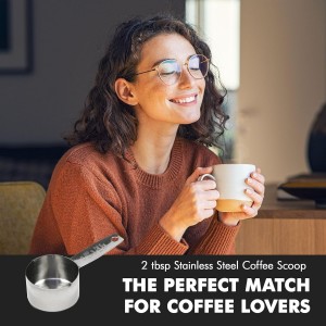 Chef Craft Select Coffee Measurer, 4 inch 2 tbsp, Stainless Steel