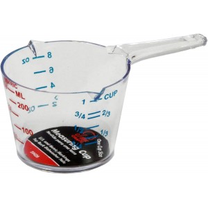 Chef Craft Select Plastic Measuring Cup, 1 Cup, Clear