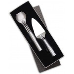 Rada Cutlery Pie A'La Mode Gift Set (S44), 2-Piece Ice Cream Scoop and Serrated Pie Server Set, Silver Handle