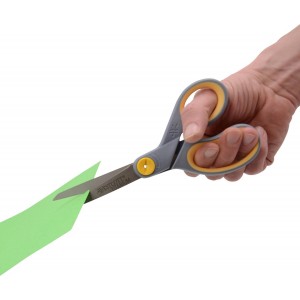 Westcott 8” Titanium Bonded Scissors with Adjustable Glide and Soft Handle, 2-Pack- Durable Multipurpose Scissors for Office, Home, and School Use, Sharp Precision Blades for Everyday Cutting