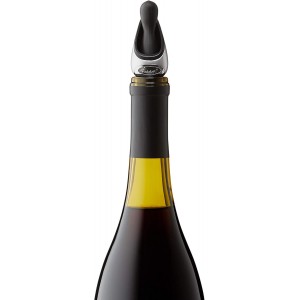 Metrokane Rabbit Wine Pourer with Stopper, Black, W6116N, 1 EA