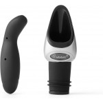 Metrokane Rabbit Wine Pourer with Stopper, Black, W6116N, 1 EA