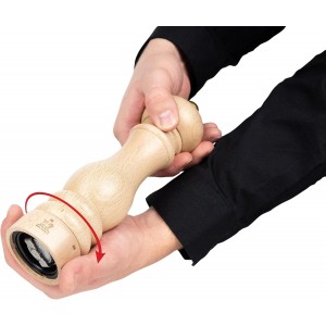 u'Select manual pepper mill in natural wood, 22 cm