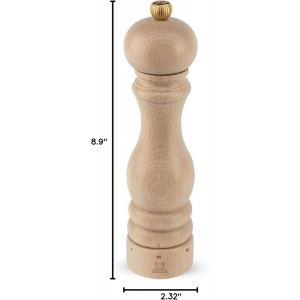u'Select manual pepper mill in natural wood, 22 cm