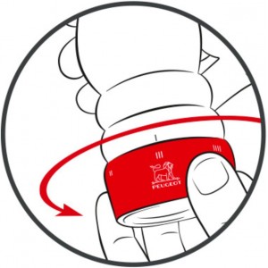 Pepper Mill, u'Select, Wood, Chocolate Finish, 22 cm - 9 in