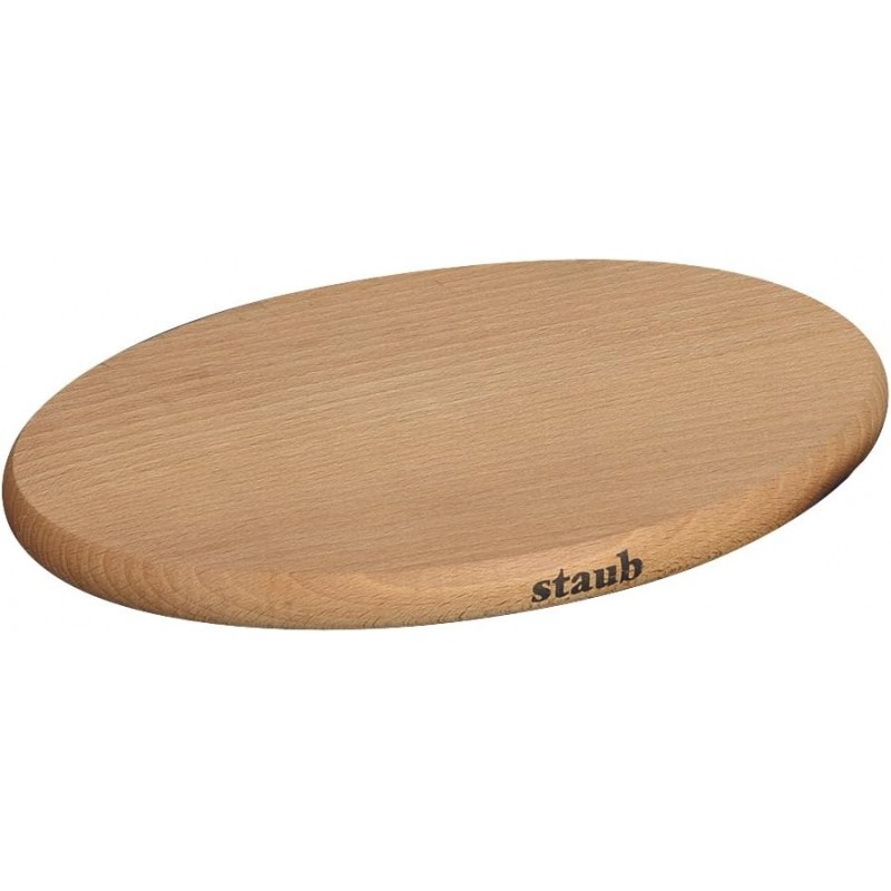 Staub Magnetic Wooden Trivet,Brown