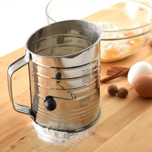Norpro 5-Cup Stainless Steel Crank Flour Sifter