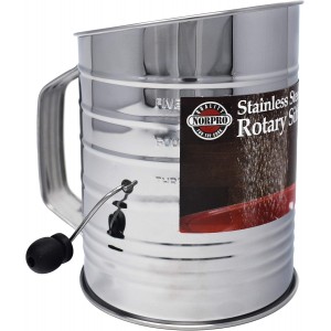 Norpro 5-Cup Stainless Steel Crank Flour Sifter