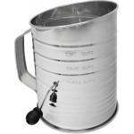 Norpro 5-Cup Stainless Steel Crank Flour Sifter