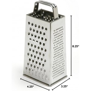 Norpro Stainless Steel Grater, Silver