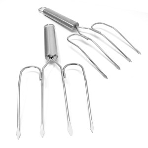 Norpro 2-Piece Stainless Steel Turkey Lifter Tenderizer