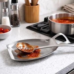 Norpro Stainless Steel Jumbo Spoon Rest, One Size, as shown