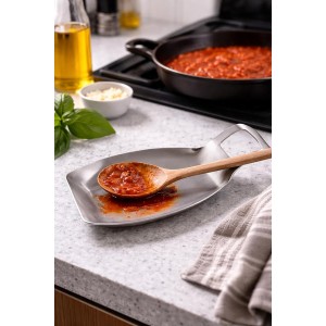 Norpro Stainless Steel Jumbo Spoon Rest, One Size, as shown