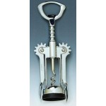 Chrome Plated Wing Corkscrew with Open Spiral Worm