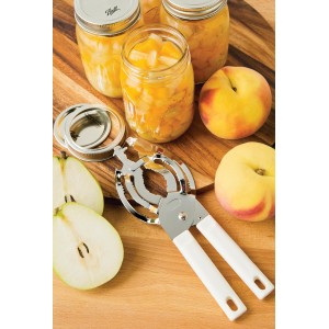 Farm to Table Jar and Bottle Vise/Opener, White, 0.5 x 3.25 x 9 inches