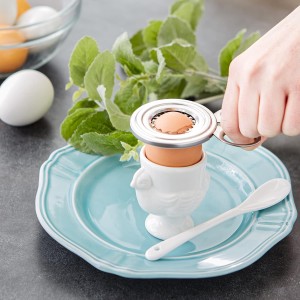 RSVP International Endurance Kitchen Tool Collection Durable & Easy to Clean, Dishwasher Safe, Egg Topper, Stainless Steel