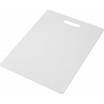 Farberware Large Cutting Board, Dishwasher- Safe Plastic Chopping Board for Kitchen with Easy Grip Handle, 11-inch by 14-inch, White