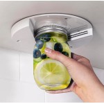 EZ Off Jar Opener for Seniors - Under Cabinet Jar Openers for Weak Hands, Easy Grip, Arthritis jar opener, One Handed Gadgets & Bottle Opener - Essential Kitchen Gadgets for Home Assistance - White