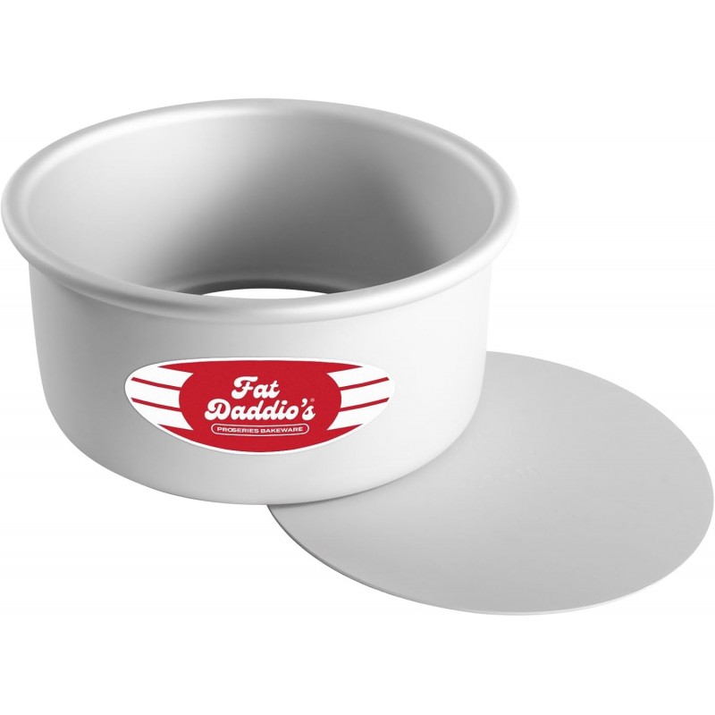 Fat Daddio's PCC-63 Round Cheesecake Pan, 6 x 3 Inch, Silver