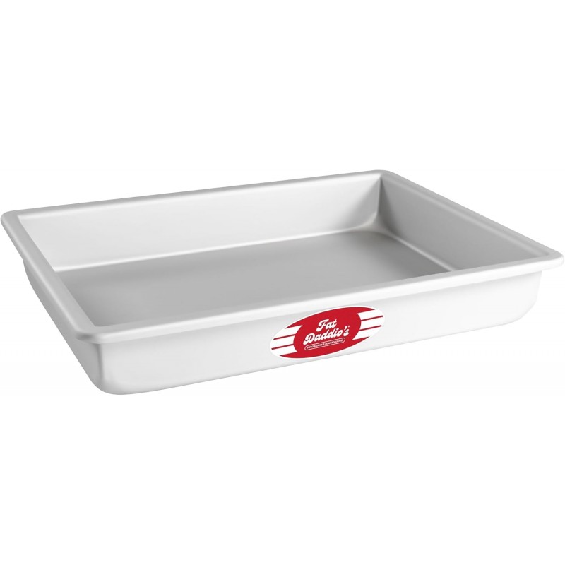 Fat Daddio's POB-9133 Anodized Aluminum Sheet Cake Pan, 9 x 13 x 3 Inch