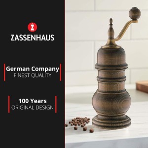Zassenhaus Speyer 5.1-Inch Dark Stained Beech Pepper Mill