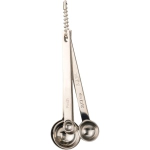 RSVP International Endurance Kitchen Collection Measuring Tools, Dishwasher Safe, Odd Sizes, 5 Piece, Stainless Steel