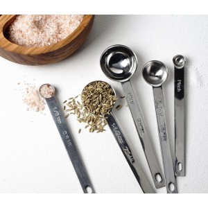 RSVP International Endurance Kitchen Collection Measuring Tools, Dishwasher Safe, Odd Sizes, 5 Piece, Stainless Steel