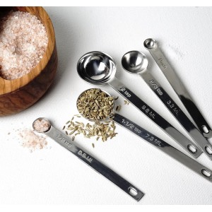 RSVP International Endurance Kitchen Collection Measuring Tools, Dishwasher Safe, Odd Sizes, 5 Piece, Stainless Steel