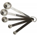 RSVP International Endurance Kitchen Collection Measuring Tools, Dishwasher Safe, Odd Sizes, 5 Piece, Stainless Steel