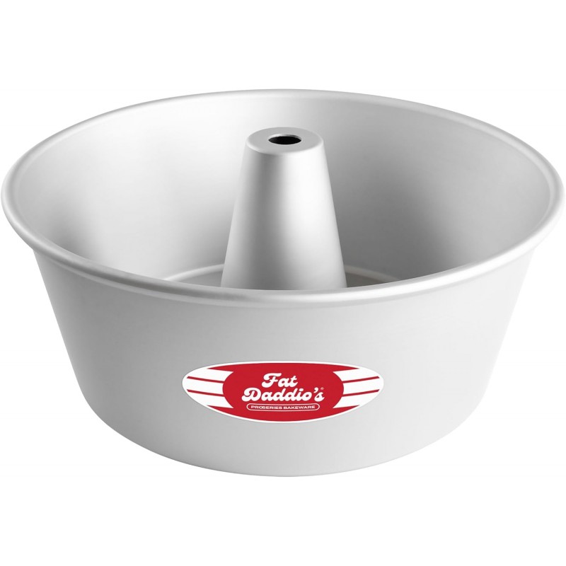 Fat Daddio's PAF-10425 Anodized Aluminum Angel Food Cake Pan, 10 Inch