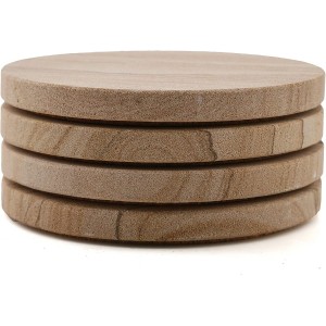 Thirstystone Brand - Desert Sand Coaster, Multicolor All Natural Sandstone - Durable Stone with Varying Patterns, Every Coaster Is An Original 4 inch round