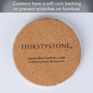 Thirstystone Brand - Desert Sand Coaster, Multicolor All Natural Sandstone - Durable Stone with Varying Patterns, Every Coaster Is An Original 4 inch round