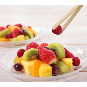 HIC Kitchen Toast Tongs, Natural Bamboo, 6.5-Inches