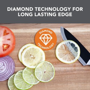 Chef’sChoice 15XV EdgeSelect Professional Electric Knife Sharpener with 100-Percent Diamond Abrasives and Precision Angle Guides for Straight Edge and Serrated Knives, 3-Stage, Gray