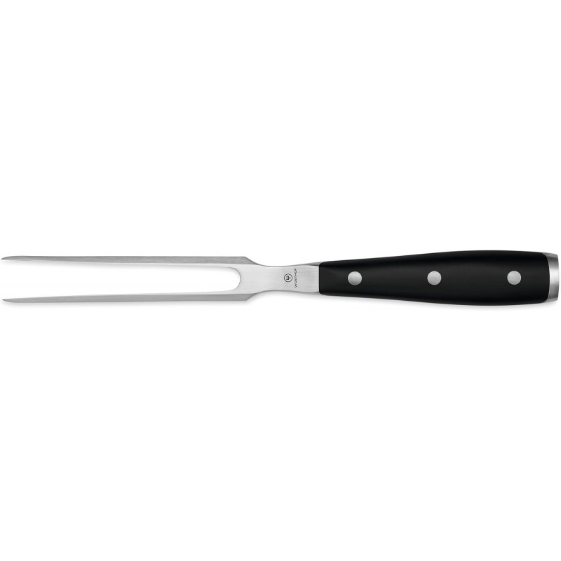Wusthof Classic Ikon 6-Inch Meat Fork, Black
