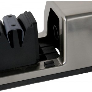 Chef'sChoice Professional Commercial Electric Knife Sharpener Edge Select With 20-Degree Sharpening Module 100-Percent Diamond Abrasives And Precision Angle Guides NSF Approved, 3-Stage, Silver