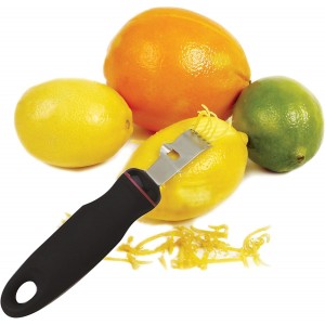 Norpro Grip-Ez Zester/Stripper Stainless Steel, One Size, Black